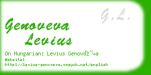 genoveva levius business card